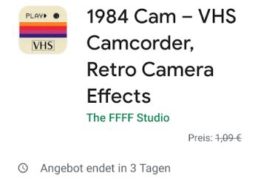 Gratis: App "1984 Cam" bei Google Play zum Nulltarif