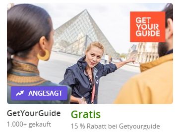 Getyourguide: 15 Prozent Rabatt auf Eintritte und Führungen via Groupon