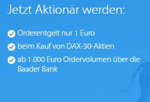 DKB: Ein Euro Ordergebühr für DAX-Aktien in dieser Woche