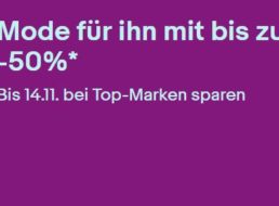 Ebay: Männermode mit bis zu 50 Prozent Rabatt für eine Woche