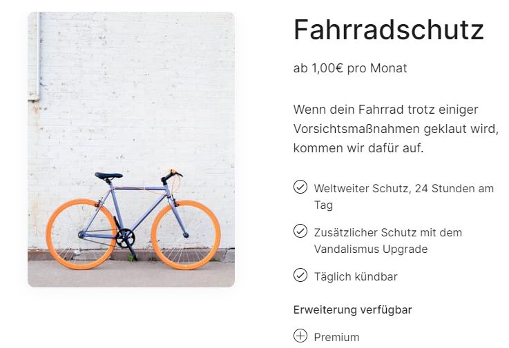 Exklusiv: Fahrradversicherung 6 Monate Gratis bei Getsafe