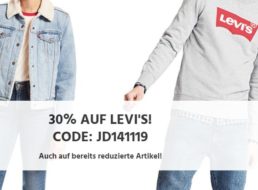 Jeans Direct: Levis-Artikel mit 30 Prozent Rabatt bis Sonntag