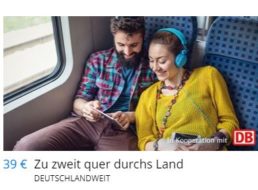 Travelzoo: „Quer durchs Land“-Tickets für 39 statt 52 Euro