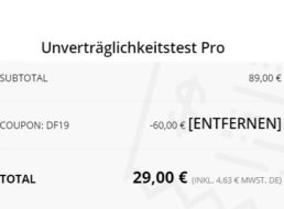 Exklusiv: Unverträglichkeitstest auf Nahrungsmittel für 29 statt 89 Euro