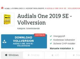 Gratis: Audials One 2019 SE bei Chip zum kostenlosen Download