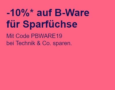 Ebay: 10 Prozent Rabatt auf reduzierte B-Ware