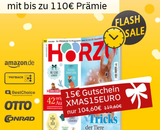 Hoerzu: Jahresabo für 104,60 Euro mit Gutschein über 110 Euro