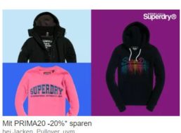 Superdry: Sale bei Ebay mit 20 Prozent Extra-Rabatt