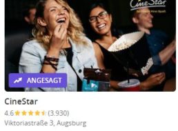 Groupon: Cinestar-Gutschein mit Überlänge und Popcorn für 9,90 Euro