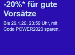 Ebay: 20 Prozent Rabatt auf Fashion, Sport & Beauty