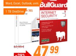 Office 365: Jahreslizenz inklusive Bullguard Internet Security für 47,99 Euro