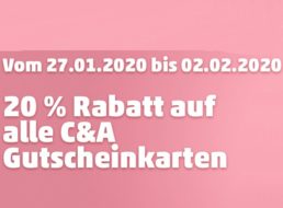 Penny: Guthabenkarten für C&A mit 20 Prozent Rabatt, für Otto mit 10 Prozent