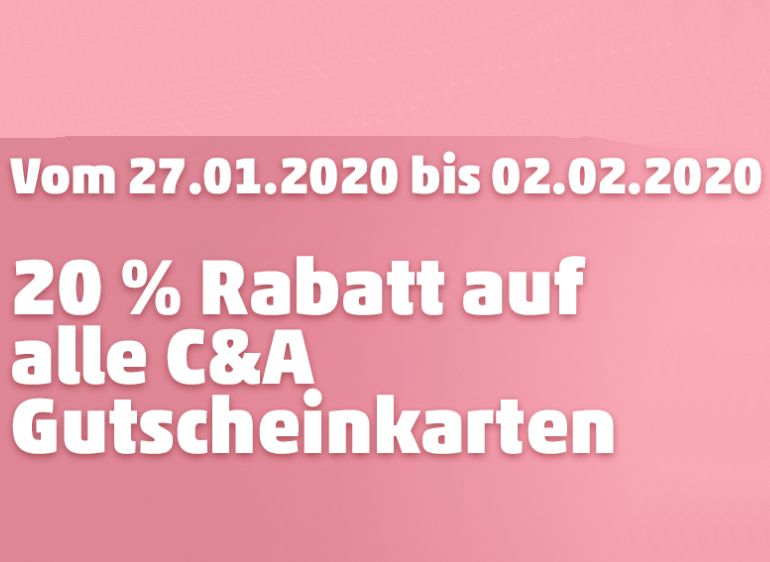 Penny: Guthabenkarten für C&A mit 20 Prozent Rabatt, für Otto mit 10 Prozent