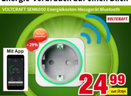 Völkner: Smartes Energiekostenmessgerät mit Bluetooth für 24,99 Euro