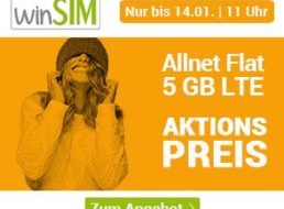 Winsim: 5 GByte LTE (50 MBit/s) mit Allnet-Flat für 7,99 Euro