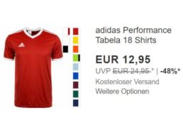 Adidas: Atmungsaktives Fußballtrikot für 12,95 Euro frei Haus