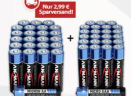 Völkner: Ansmann Batterie-Set mit 48 Batterien für 10,97 Euro frei Haus