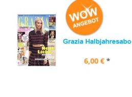 Grazia: Halbjahresabo mit automatischem Ende für 6 Euro