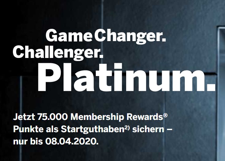 Knaller: American Express Platinum jetzt mit 75.000 Membership-Rewards