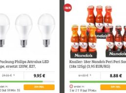 Dealclub: Helle LED-Birnen von Philips und 18er-Pack scharfe Saucen