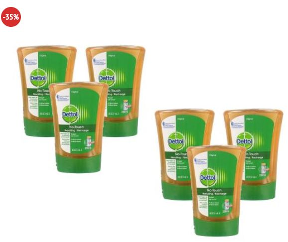 Dealclub: Sechserpack Dettol / Sagrotan Nachfüllpack für 27,78 Euro