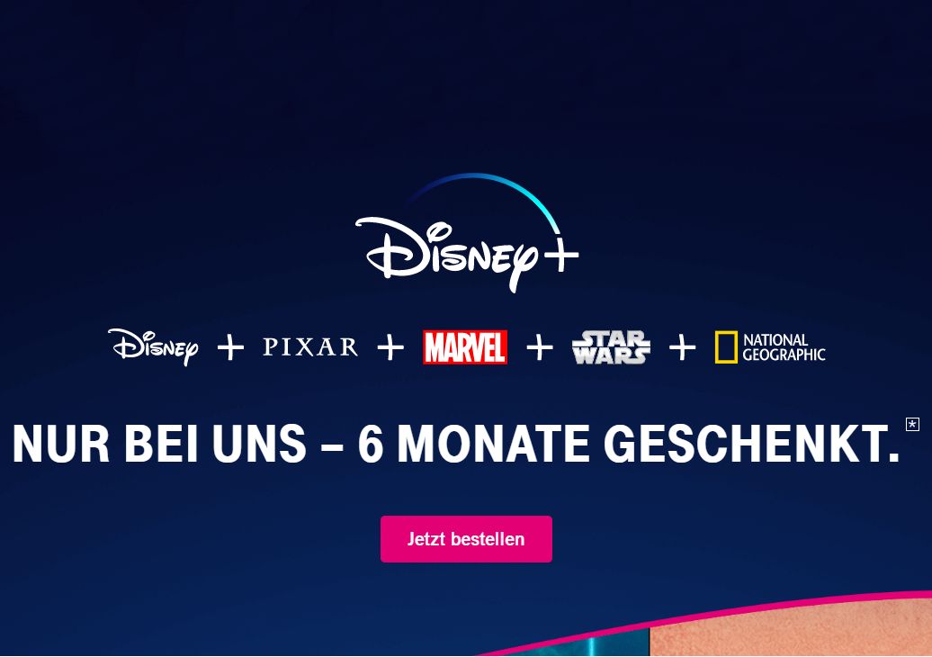 Knaller: Disney+ für Magenta-Kunden sechs Monate gratis