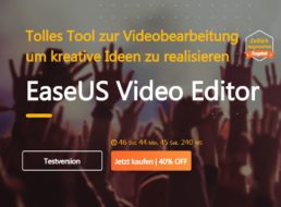 EaseUS: „Video Editor“ mit 40 Prozent Rabatt für 33,52 Euro