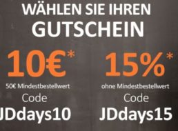 Jeans Direct: Rabatt von 10 Euro oder 15 Prozent auf Markenjeans