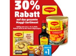 Penny: Maggi-Rabatt (auch auf Ravioli) von 30 Prozent bis Samstag