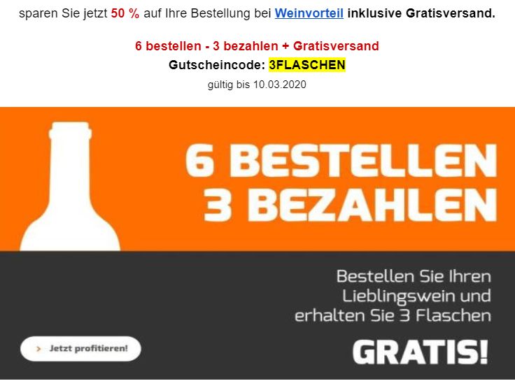 Weinvorteil: Sechserpaket goldprämierter Rotwein für unter 24 Euro frei Haus