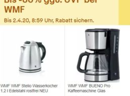 WMF: Sale bei Ebay mit Artikeln ab 7 Euro frei Haus