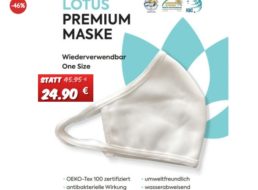 Dealclub: Doppelpack Stoffmasken mit wasserabweisender Außenlage für 11,90 Euro