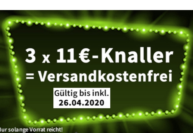 Völkner: Aktionsartikel für pauschal 11 Euro, Gratis-Versand ab 3 Produkten