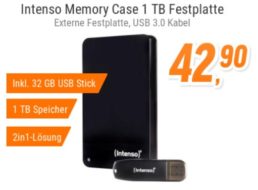 Notebooksbilliger.de: TByte-Festplatte plus USB-Stick für zusammen 46,89 Euro