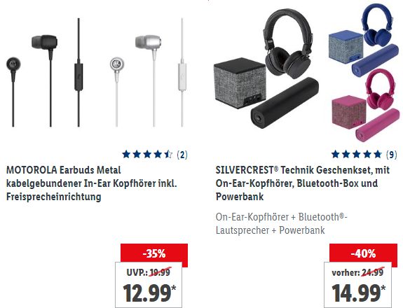 Lidl: Powerbanks, Technik-Geschenksets und mehr zu Schnäppchenpreisen