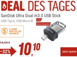 NBB: „SanDisk Ultra Dual m3.0“ mit 64 GByte für 10,10 Euro