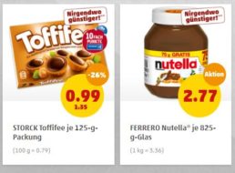 Penny: Nutella und Toffifee zu Schnäppchenpreisen