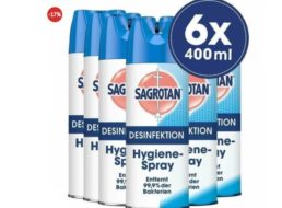 Dealclub: Sechserpack Sagrotan Hygienespray für 29,99 Euro frei Haus