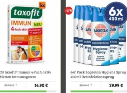 Dealclub: Fünferpack „taxofit Immun 4-fach aktiv Tabletten“ für 14,90 Euro frei Haus