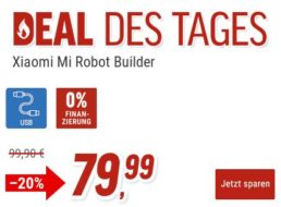 Notebooksbilliger: „Xiaomi Mi Robot Builder EU“ aus 978 Teilen für 79,99 Euro