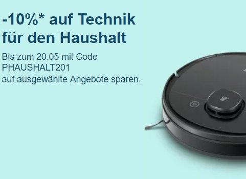 Ebay: 10 Prozent Haushalts-Rabatt für wenige Tage