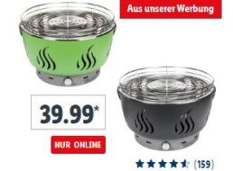 Lidl: Belüfteter Holzkohlegrill „FLG 34 C1“ für 39,99 Euro plus Versand