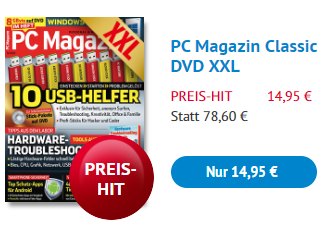 Knaller: PC Magazin Classic DVD XXL im Jahresabo für 14,95 Euro