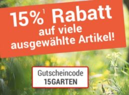 Weltbild: 15 Prozent Rabatt und Gratis-Versand auf Garten-Artikel