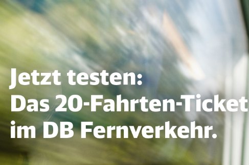 Bahn: 20-Fahrten-Ticket für Pendler ab sofort im Angebot