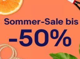 Ebay: Sommer-Sale mit „bis zu 50 Prozent Rabatt“ auf Aktionsware