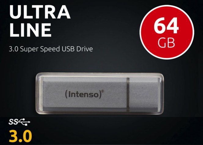 Ebay: Intenso Ultraline mit 64 GByte für 9,49 Euro frei Haus