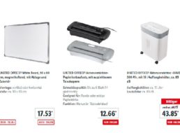 Lidl: Büro-Spezial mit Ordnern, Drehstühlen und Powerbanks