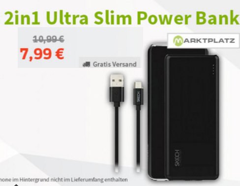 Völkner: Powerbank mit 5000 mAh für 7,99 Euro frei Haus