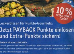 Rewe: 10 Prozent zurück beim Einlösen von Payback-Punkten